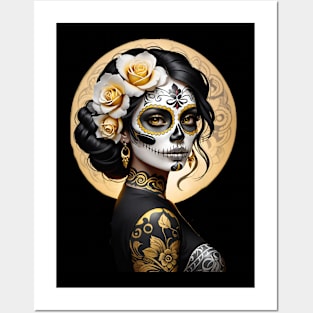 Catrina de Oro- Golden Catrina Posters and Art